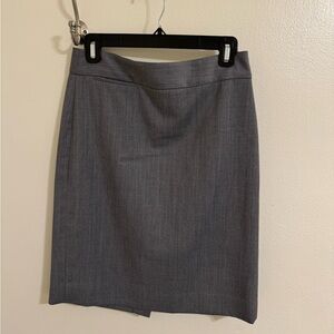 J Crew Size 0 charcoal grey suit skirt